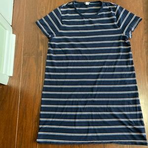 J crew Easy to wear and love blue and pink t-shirt dress.